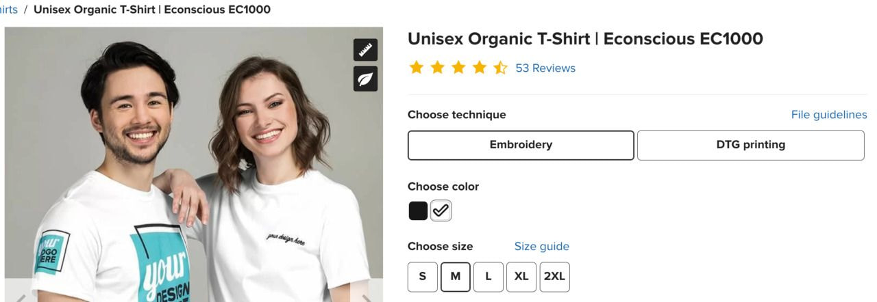 Printful's design options